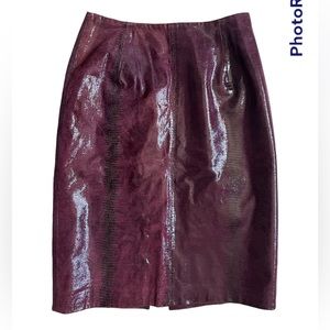 Business sexy purple scale skirt